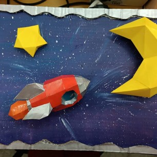 Ракета в космосе