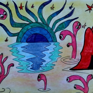 Пейзаж неизвестной планеты.