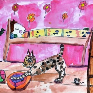 Кошачья зарядка.