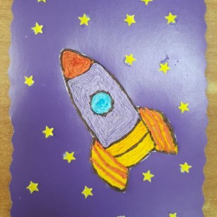 Ракета в космосе