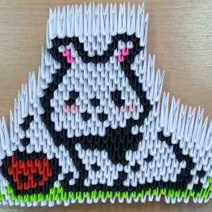 Панно "Зайчик с божьей коровкой"