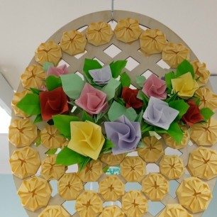 Композиция "Корзина с розами"