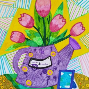 "Весенний букет любимому учителю"