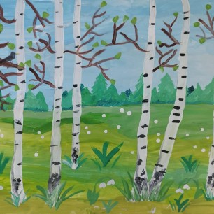 "Весенние берёзки"