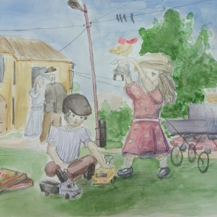 Дети на прогулке