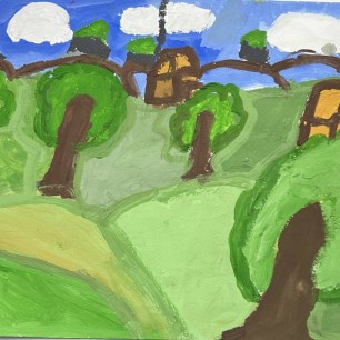 У леса на опушке