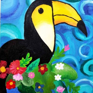 "Птица важная тукан"