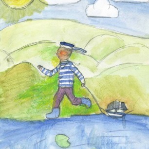 илл. к стихотворению А. Барто "Кораблик"