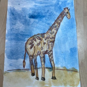 Задумчивый жираф