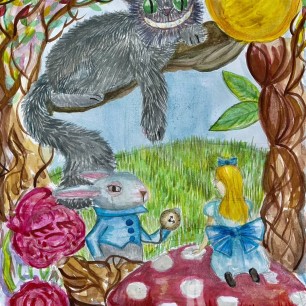 Иллюстрация к сказке «Алиса в стране чудес»