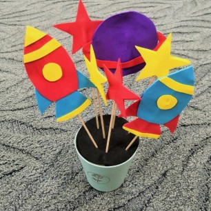 Поделка "Космический букет!"