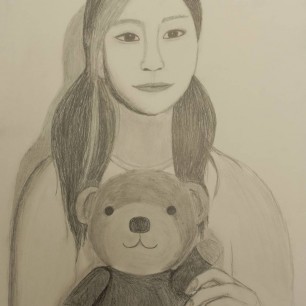Портрет с мишкой