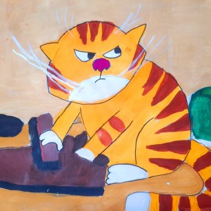 Сердитый котик