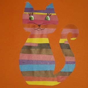 Радужная кошка