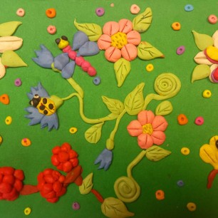 Цветочное панно