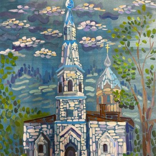 "Храм Рождества Христова, д.Старополье Сланцевский р-н"