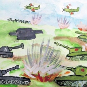 Летят самолёты и танки идут