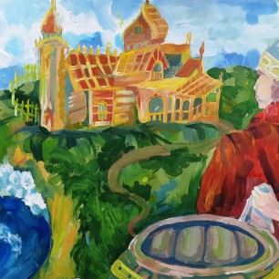 "Иллюстрация к сказке А. С. Пушкина"