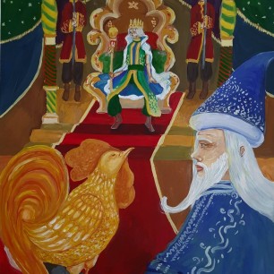 "Иллюстрация к сказке А. С. Пушкина"