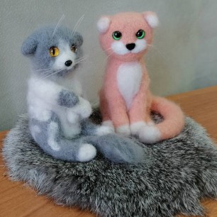 "Мои котики - Валентин и Персик"