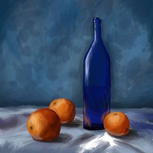 Натюрморт в холодной гамме