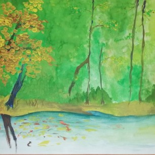 В лесу у реки