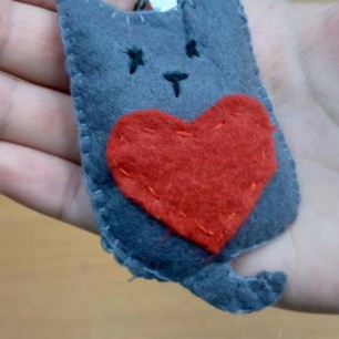 Кот - брелок