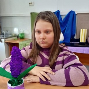 "Гиацинт" (в технике торцевания)