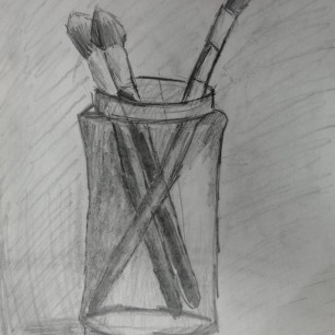 Кисточки в банке