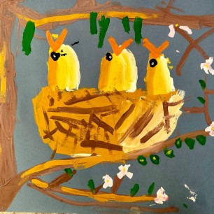 Птенцы в ожидании обеда