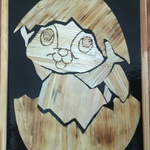 Зайчик в пасхальном яйце