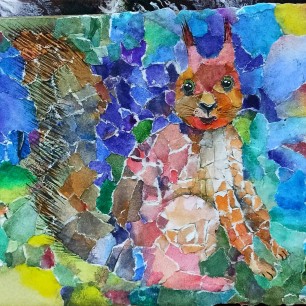 "Белка в лесу"