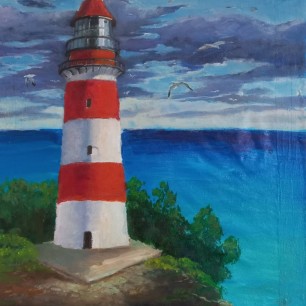 маяк на берегу