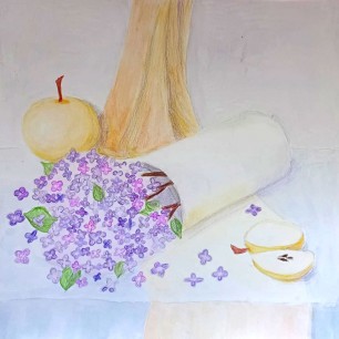 Натюрморт с сиренью