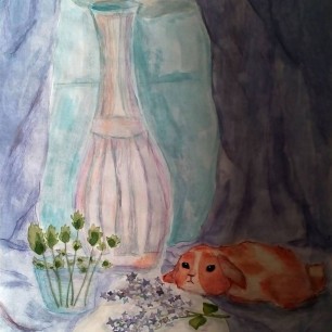 "Весенний натюрморт с кроликом"