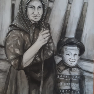 Бабушка и внук