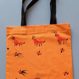 Шопер с конями и ласточками