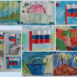 Выставка работ "Мы Родиной зовем Россию"