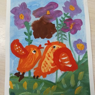 "Разговор на цветочной поляне"