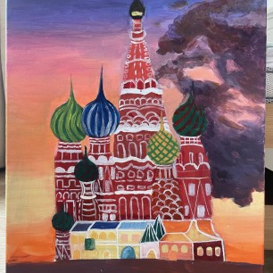 Собор Василия Блаженного на закате