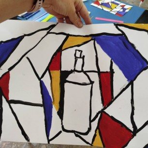 Абстракция с бутылкой