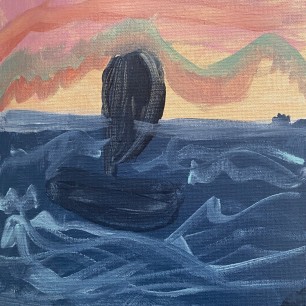 Закат на море