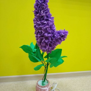 Цветы из фоамирана с подсветкой