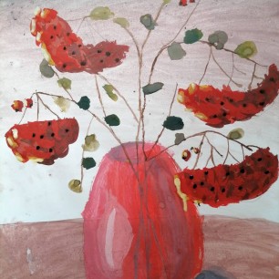 Осенний натюрморт "Рябина"