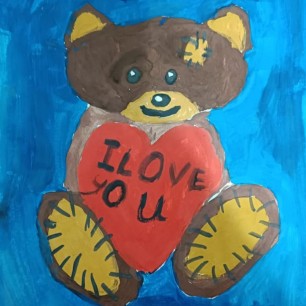 Влюбленный в маму медвежонок