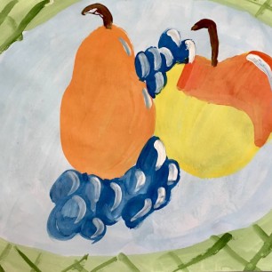 "Фрукты на тарелке"