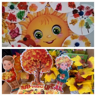 Оформление уголка творчества.