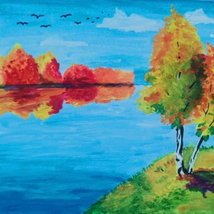 Здравствуй, волшебница осень!