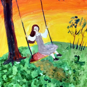 Бабье лето. Качели.