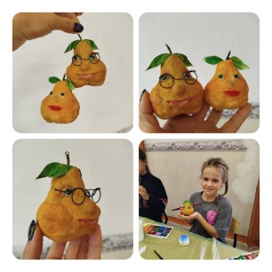 Груши из ваты